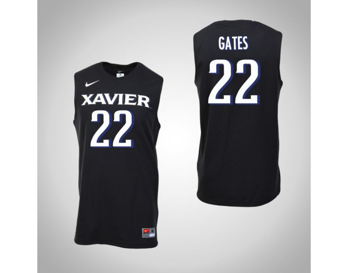 Youth Xavier Musketeers #22 Kaiser Gates Authentic College Basketball Jersey Black