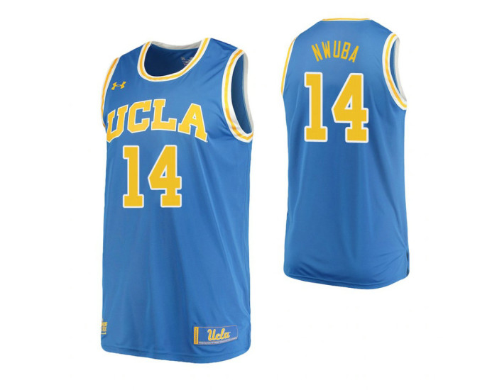 Youth UCLA Bruins #14 Kenneth Nwuba Home Authentic College Basketball Jersey Blue