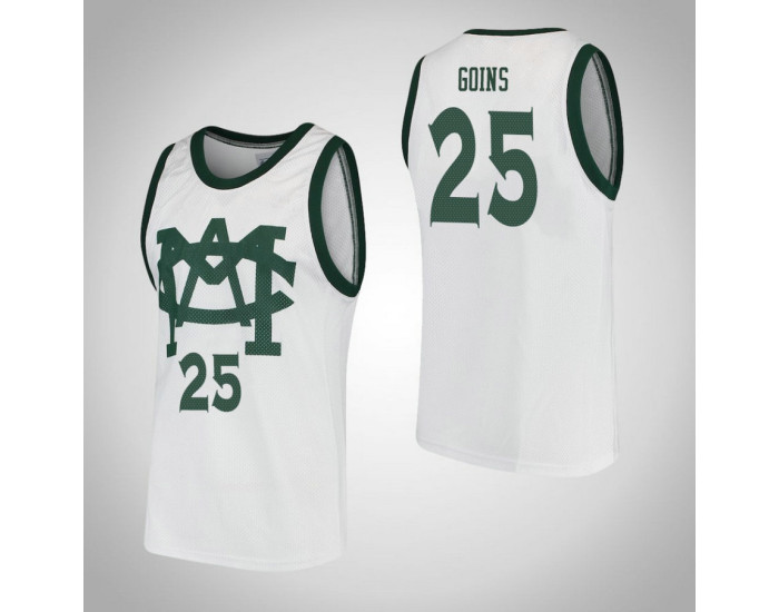 Youth Michigan State Spartans #25 Kenny Goins Vault MAC Replica College Basketball Jersey White