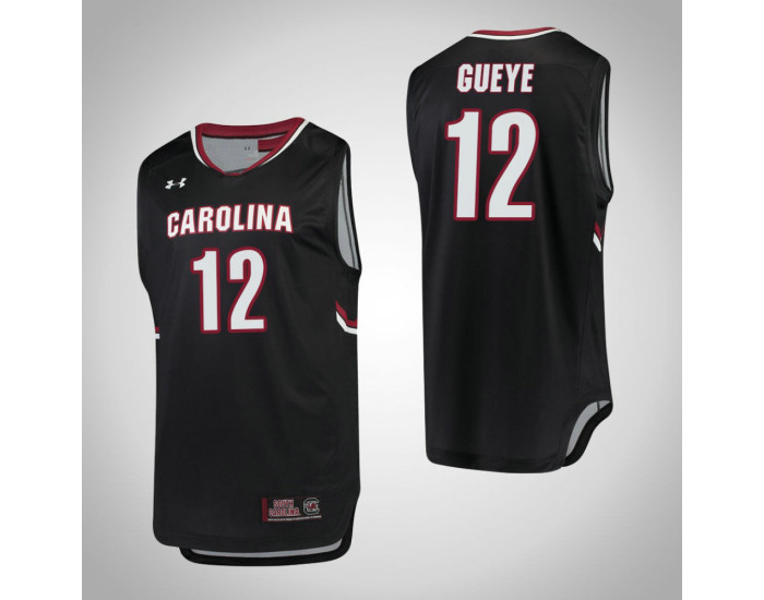 Youth South Carolina Gamecocks #12 Khadim Gueye Authentic College Basketball Jersey Black