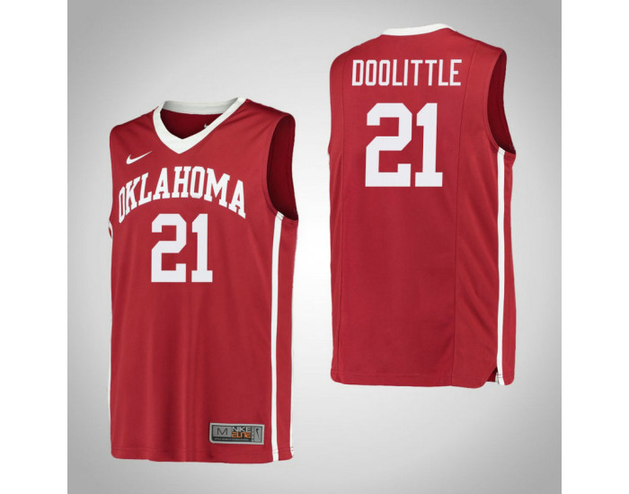 Youth Oklahoma Sooners #21 Kristian Doolittle Replica College Basketball Jersey Red
