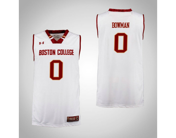 Boston College Eagles #0 Ky Bowman Authentic College Basketball Jersey Cardinal