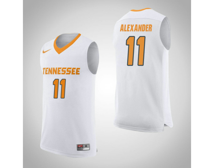 Tennessee Volunteers #11 Kyle Alexander Authentic College Basketball Jersey White