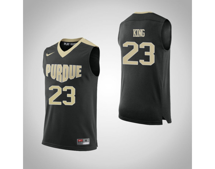 Purdue Boilermakers #23 Kyle King Authentic College Basketball Jersey Black