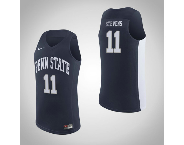 Youth Penn State Nittany Lions #11 Lamar Stevens Authentic College Basketball Jersey Navy