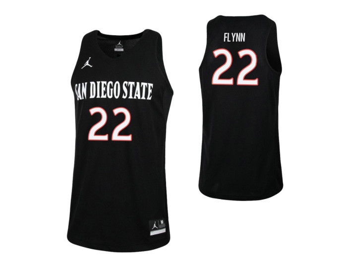 Youth San Diego State Aztecs #22 Malachi Flynn Authentic College Basketball Jersey Black