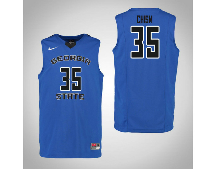 Youth Georgia State Panthers #35 Matt Chism Authentic College Basketball Jersey Blue