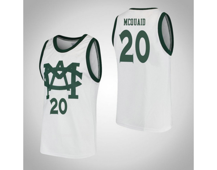 Michigan State Spartans #20 Matt McQuaid Vault MAC Authentic College Basketball Jersey White