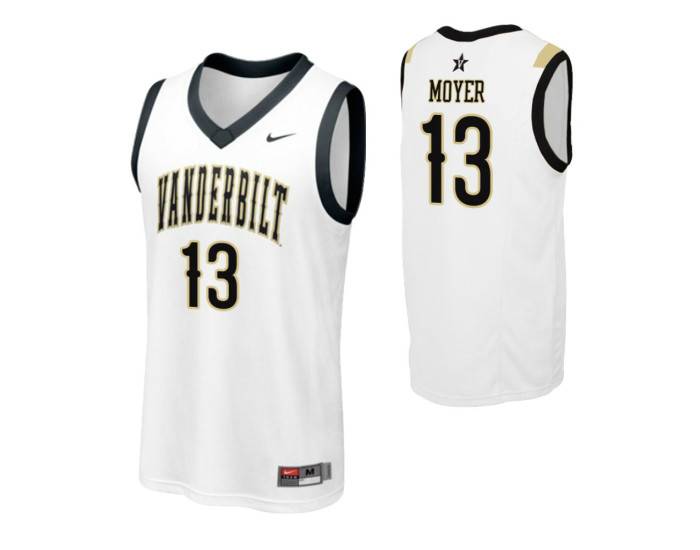 Vanderbilt Commodores Matthew Moyer Authentic College Basketball Jersey White