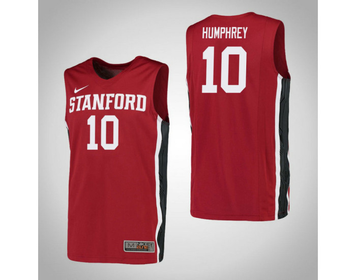 Stanford Cardinal #10 Michael Humphrey Authentic College Basketball Jersey Red