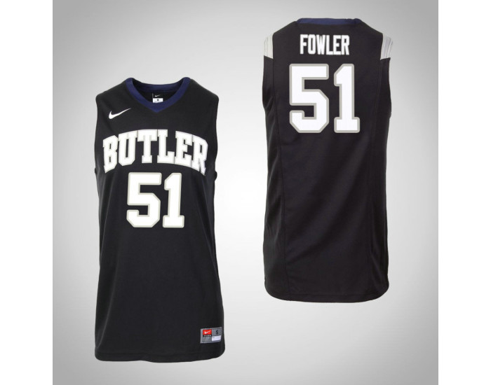 Youth Butler Bulldogs #51 Nate Fowler Master Authentic College Basketball Jersey Black