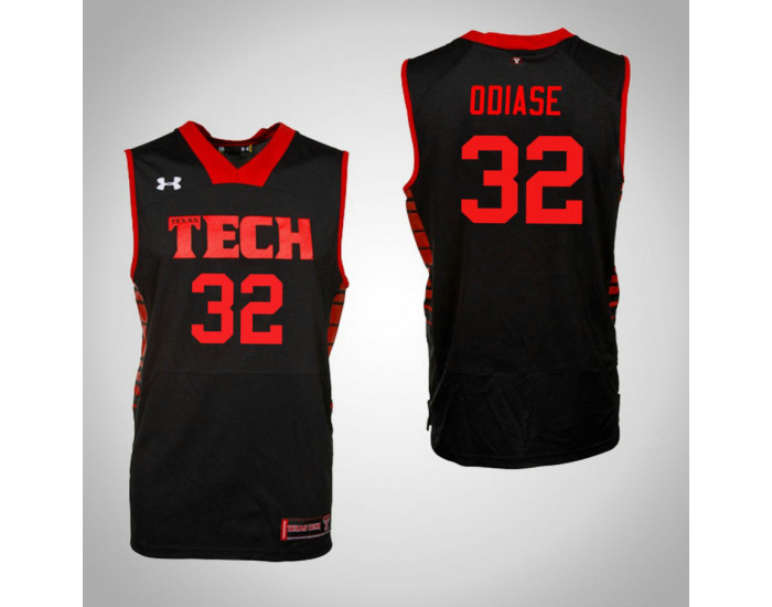 Youth Texas Tech Red Raiders #32 Norense Odiase Authentic College Basketball Jersey Black