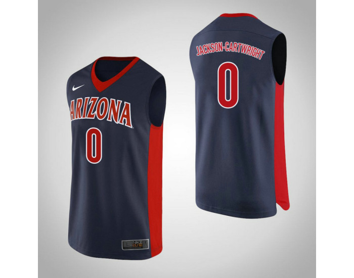 Youth Arizona Wildcats #0 Parker Jackson-Cartwright Authentic College Basketball Jersey Navy