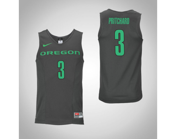 Oregon Ducks #3 Payton Pritchard Replica College Basketball Jersey Gray