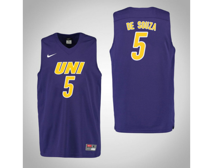 Youth Northern Iowa Panthers #5 Rafael de Souza Authentic College Basketball Jersey Purple