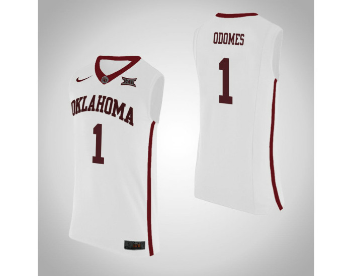 Oklahoma Sooners #1 Rashard Odomes Authentic College Basketball Jersey White