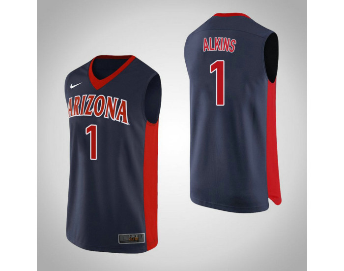 Youth Arizona Wildcats #1 Rawle Alkins Authentic College Basketball Jersey Navy