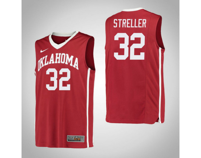 Oklahoma Sooners #32 Read Streller Authentic College Basketball Jersey Red