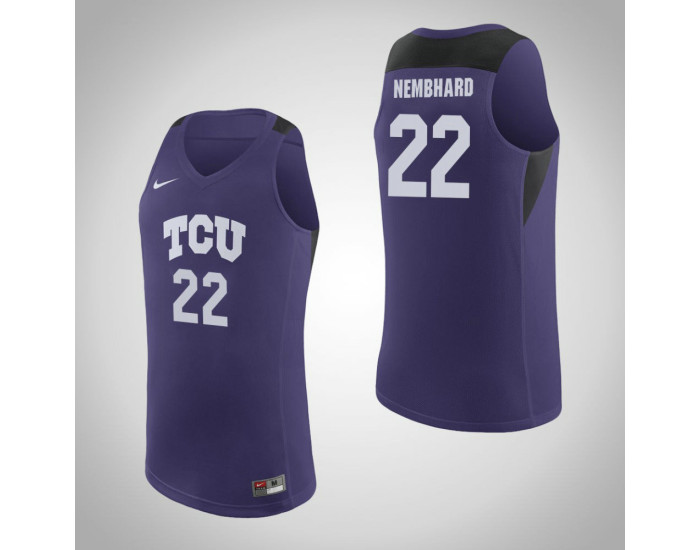 Youth TCU Horned Frogs #22 RJ Nembhard Authentic College Basketball Jersey Purple