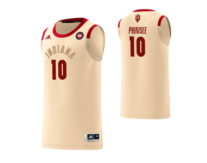 Indiana Hoosiers #10 Rob Phinisee Harlem Renaissance Authentic College Basketball Jersey Cream