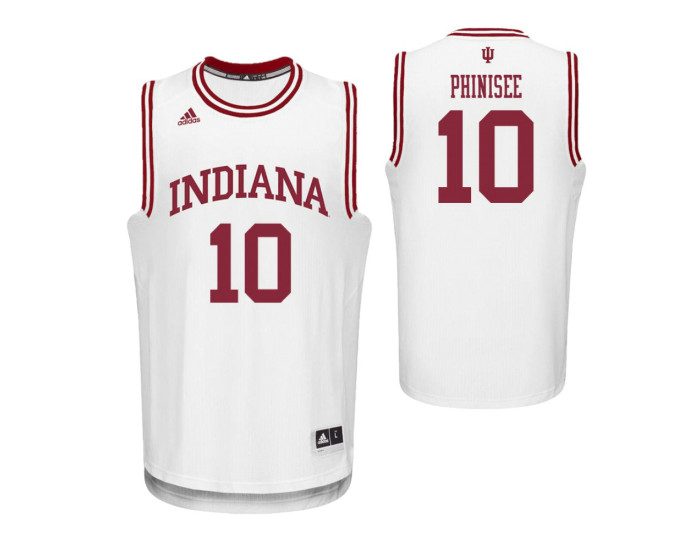 Indiana Hoosiers #10 Rob Phinisee White Authentic College Basketball Jersey