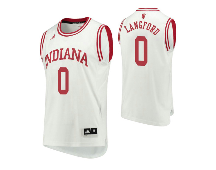 Indiana Hoosiers #0 Romeo Langford Home Authentic College Basketball Jersey White