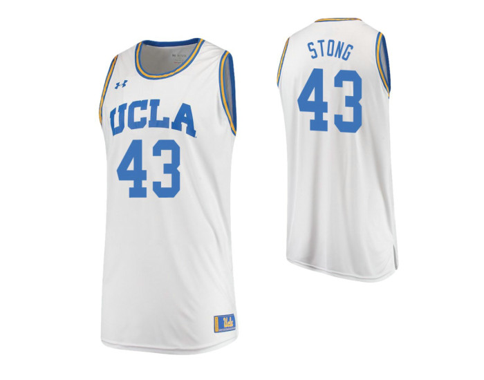 UCLA Bruins #43 Russell Stong Road Replica College Basketball Jersey White