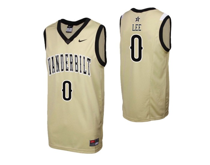 Vanderbilt Commodores Saben Lee Authentic College Basketball Jersey Gold