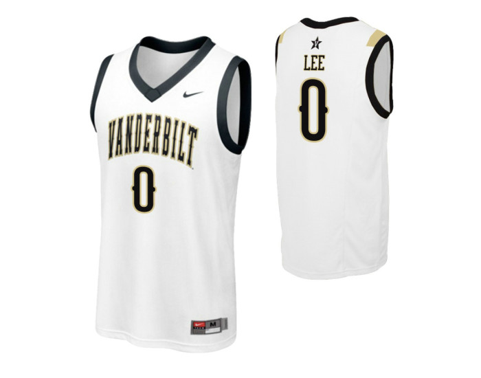 Vanderbilt Commodores Saben Lee Authentic College Basketball Jersey White