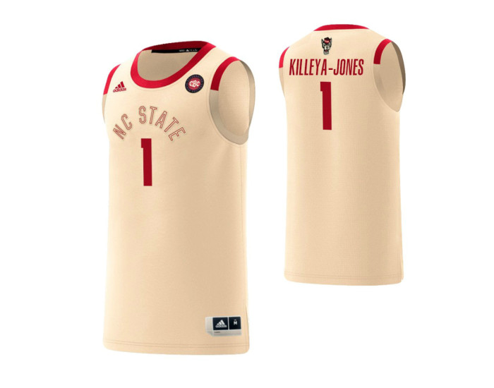 NC State Wolfpack #1 Sacha Killeya-Jones Harlem Renaissance Authentic College Basketball Jersey Cream