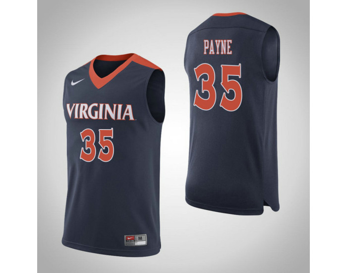 Youth Virginia Cavaliers #35 Shakyna Payne Replica College Basketball Jersey Navy