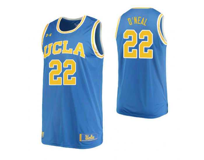 UCLA Bruins #22 Shareef O'Neal Home Authentic College Basketball Jersey Blue