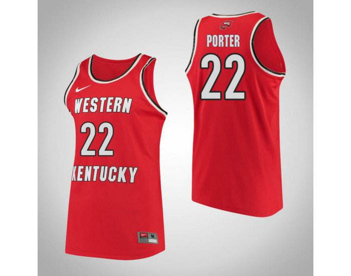 Western Kentucky #22 Sherry Porter Performance Authentic College Basketball Jersey Red