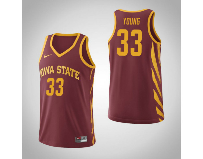 Iowa State Cyclones #33 Solomon Young Authentic College Basketball Jersey Cardinal