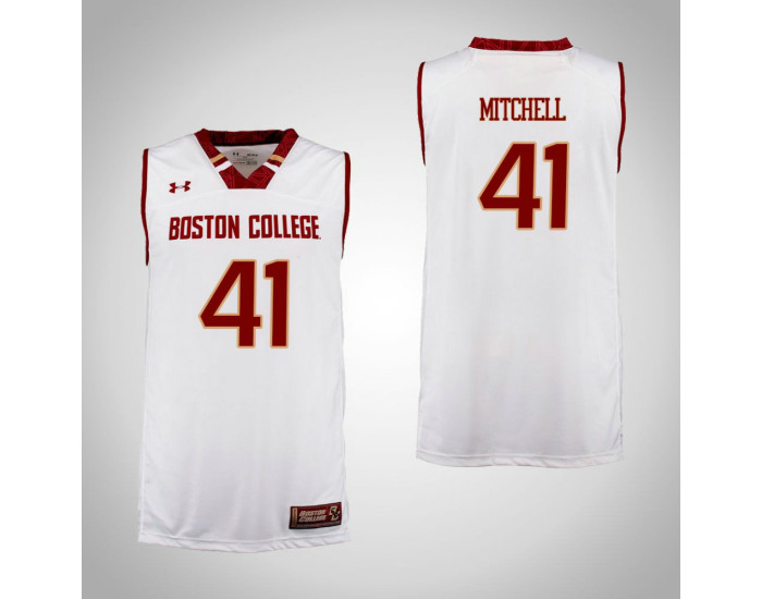 Boston College Eagles #41 Steffon Mitchell Authentic College Basketball Jersey Cardinal