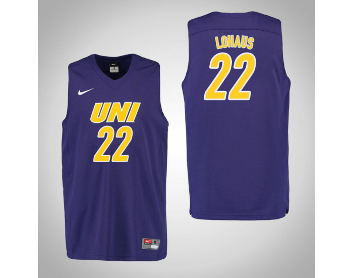 Youth Northern Iowa Panthers #22 Tanner Lohaus Authentic College Basketball Jersey Purple