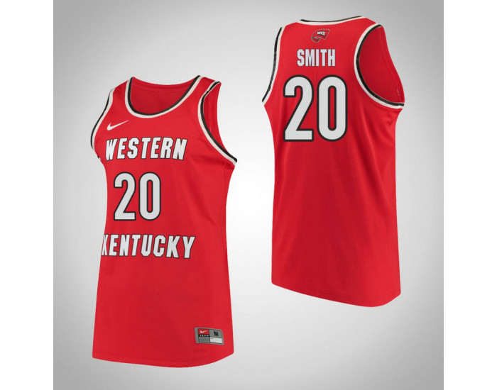 Western Kentucky #20 Terri Smith Performance Authentic College Basketball Jersey Red