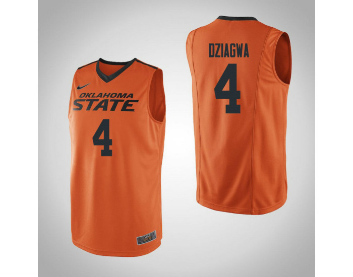 Youth Oklahoma St Cowboys #4 Thomas Dziagwa Authentic College Basketball Jersey Orange