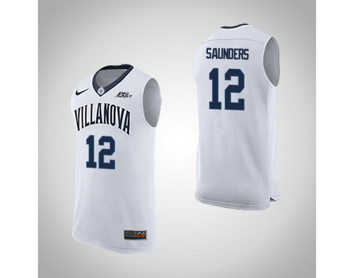 Youth Villanova Wildcats #12 Tim Saunders Road Authentic College Basketball Jersey White
