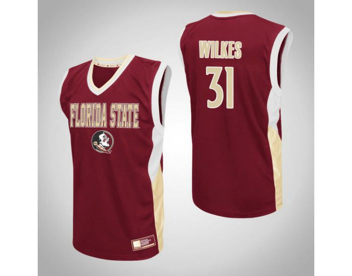 Youth Florida State Seminoles #31 Wyatt Wilkes Fadeaway Authentic College Basketball Jersey Red