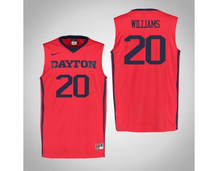 Dayton Flyers #20 Xeyrius Williams Authentic College Basketball Jersey Red