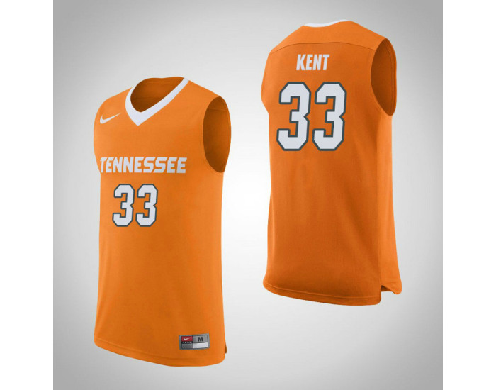 Tennessee Volunteers #33 Zach Kent Authentic College Basketball Jersey Orange