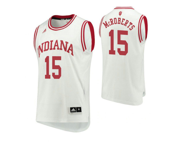 Youth Indiana Hoosiers #15 Zach McRoberts Home Authentic College Basketball Jersey White
