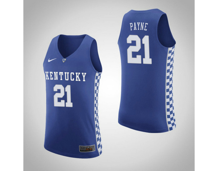 Kentucky Wildcats #21 Zan Payne Home Replica College Basketball Jersey Royal