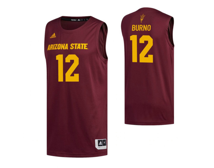 Youth Arizona State Sun Devils 12 Micah Burno Replica College Basketball Jersey Maroon