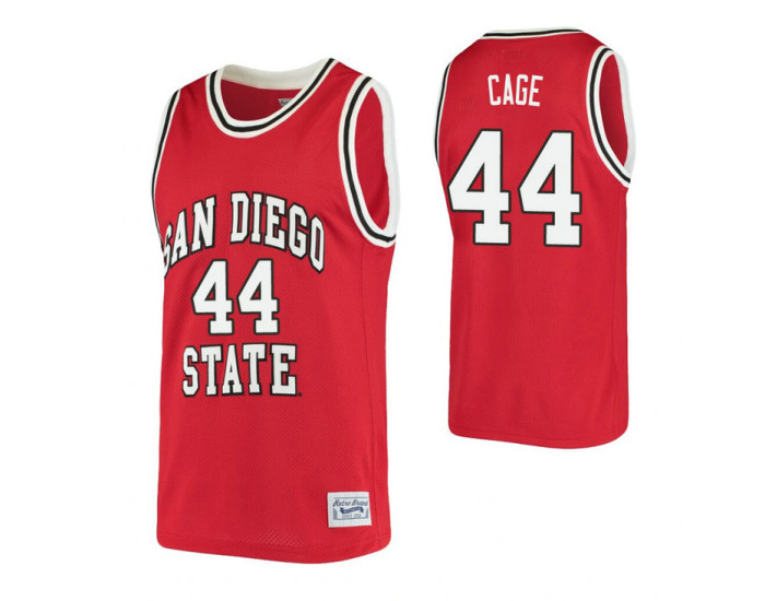 Youth San Diego State Aztecs #44 Michael Cage Red Authentic College Basketball Jersey