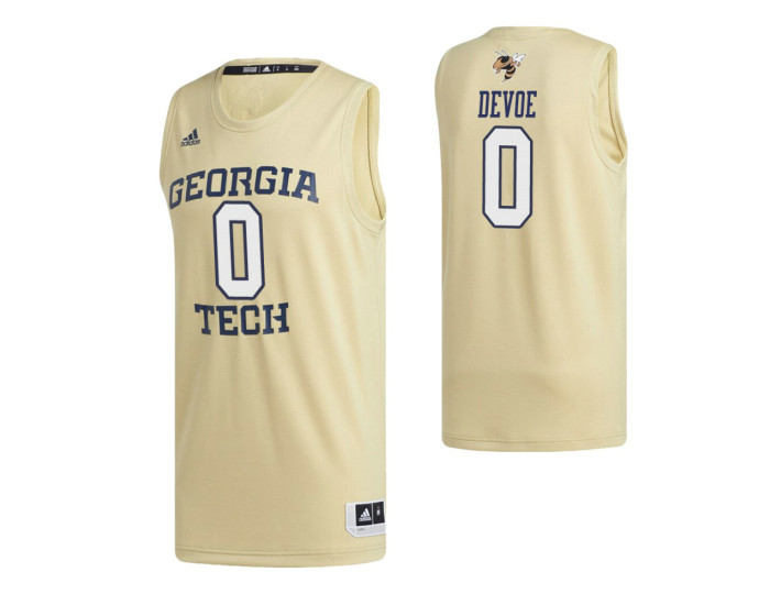 Georgia Tech Yellow Jackets 0 Michael Devoe Swingman Jersey Gold