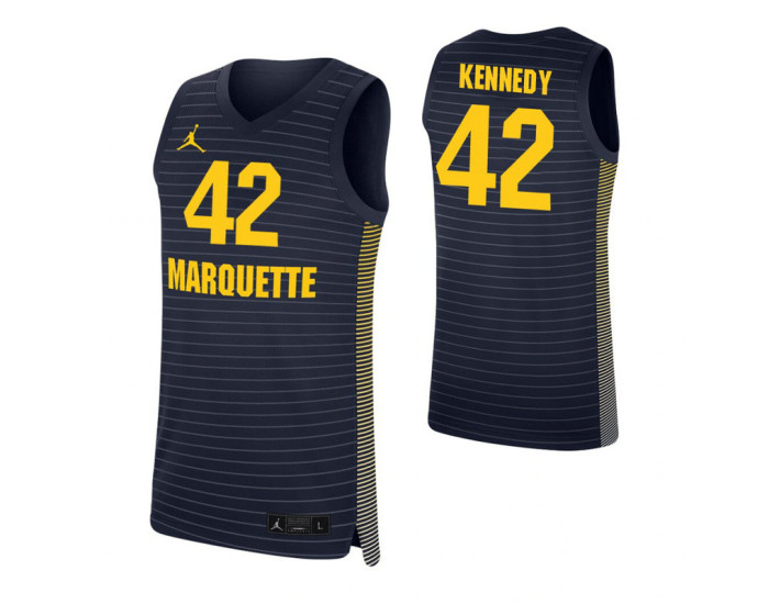 Youth Marquette Golden Eagles Michael Kennedy Authentic College Basketball Jersey Navy