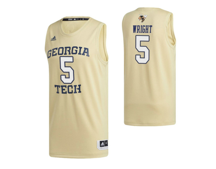Georgia Tech Yellow Jackets 5 Moses Wright Swingman Jersey Gold