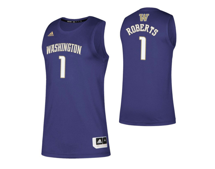 Washington Huskies 1 Nate Roberts Authentic College Basketball Jersey Purple